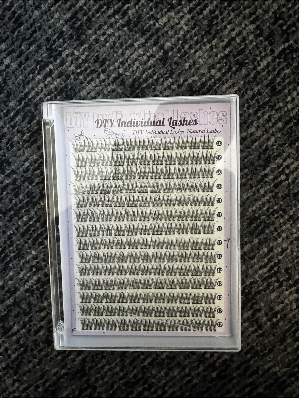 DIY Individual Lashes - Black Cluster Lash Tray